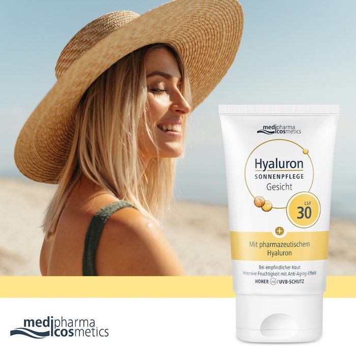 Medipharma Cosmetics Hyaluron Sonnenpflege Gesicht LSF 30, 50 ml Cream