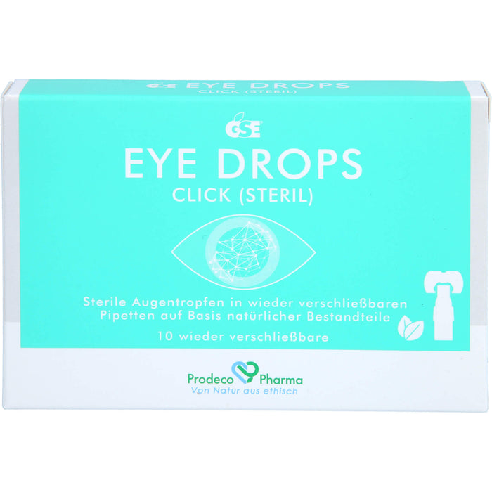 GSE Eye Drops Click, 10 St. Einzeldosispipetten