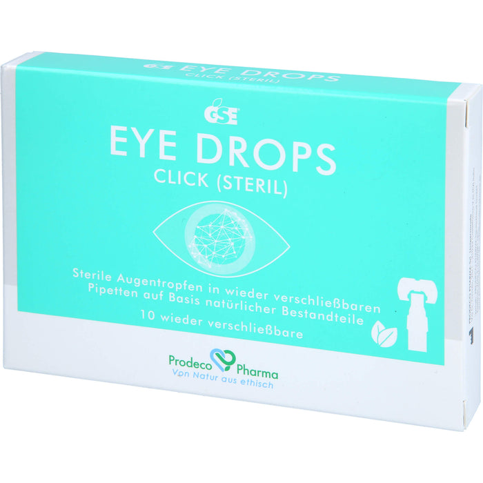 GSE Eye Drops Click, 10 pcs. Single-dose pipettes