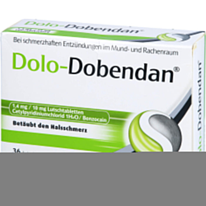 DOLO-DOBENDAN Lutschtabletten bei starken Halsschmerzen mit betäubender Wirkung, 36 St. Tabletten