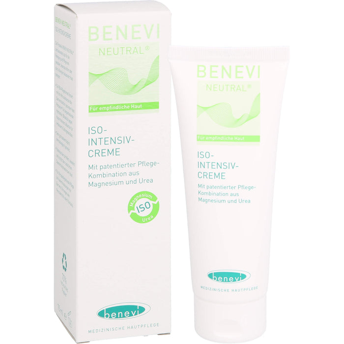Benevi Neutral ISO-Intensivcreme zur gezielten Pflege trockener und gereizter Hautareale, 75 ml Creme