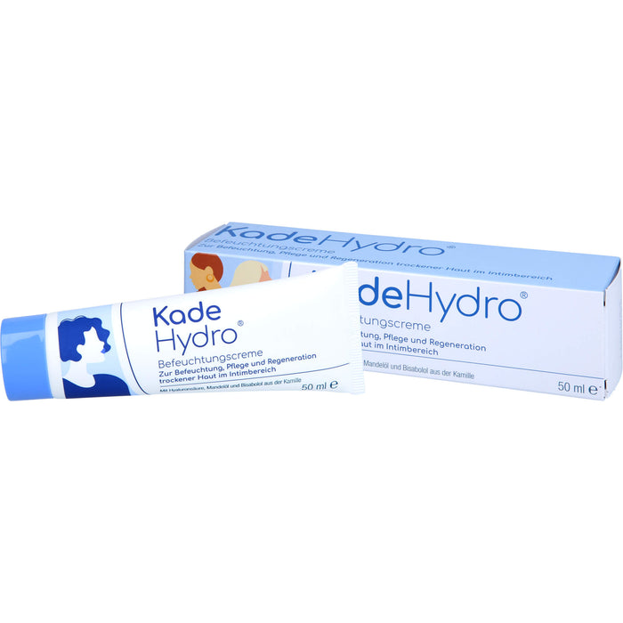 KadeHydro Befeuchtungscreme zur Befeuchtung, Pflege und Regeneration der Haut im äußeren Intimbereich, 50 ml Cream