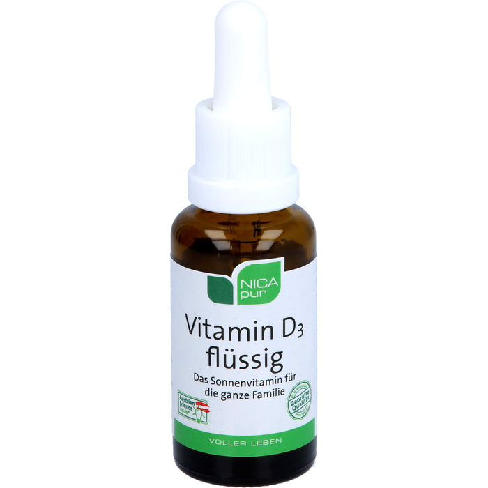 NICApur Vitamin D3 flüssig für die ganze Familie, 25 ml Solution