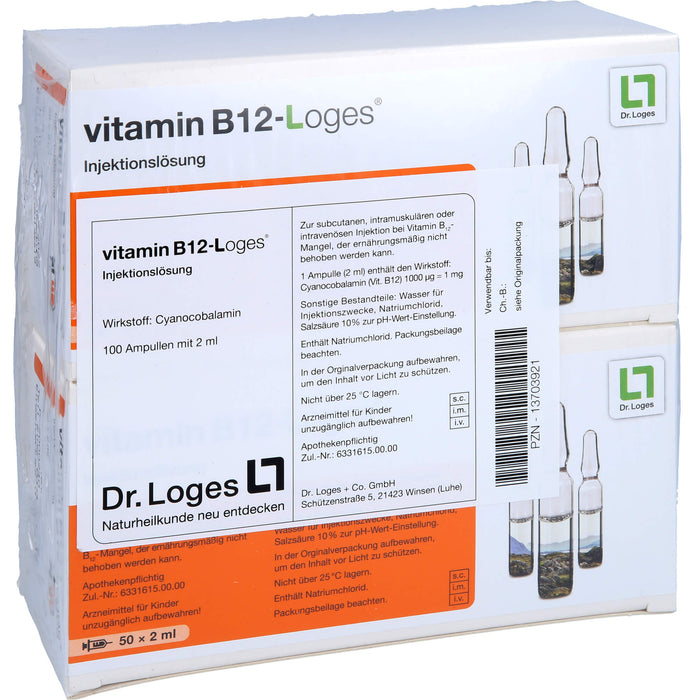 Vitamin B12-Loges Injektionslösung, 100 St. Ampullen