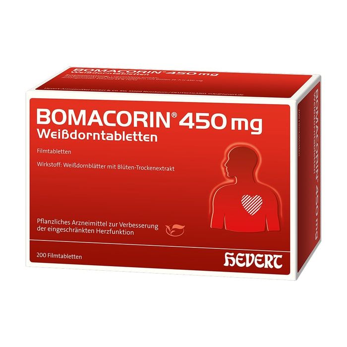 Bomacorin 450 mg Weißdorn Tabletten, 200 St. Tabletten