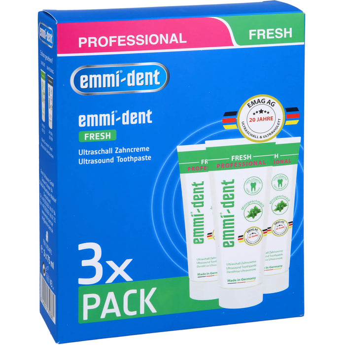 Emmi-dent Ultraschall Zahncreme Fresh, 225 ml Toothpaste