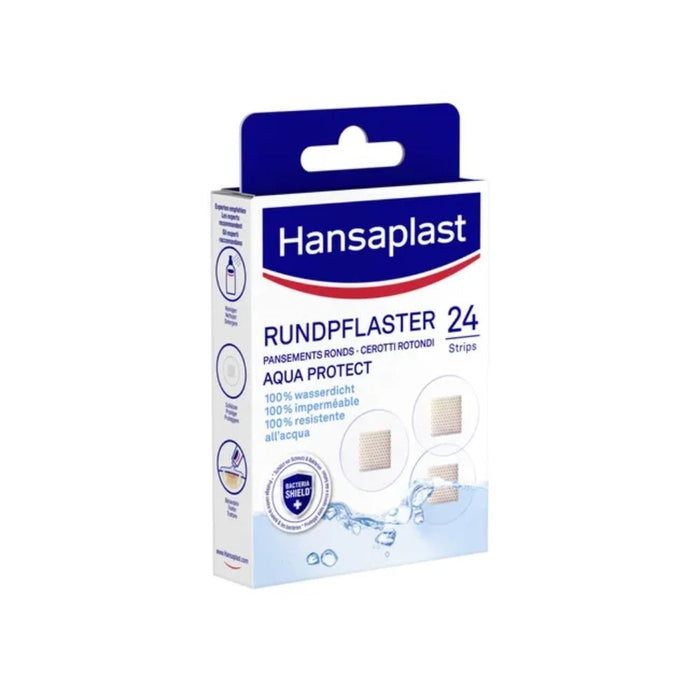 Hansaplast Aqua Protect Rundpflaster 100% wasserdicht, 24 pc Pansement