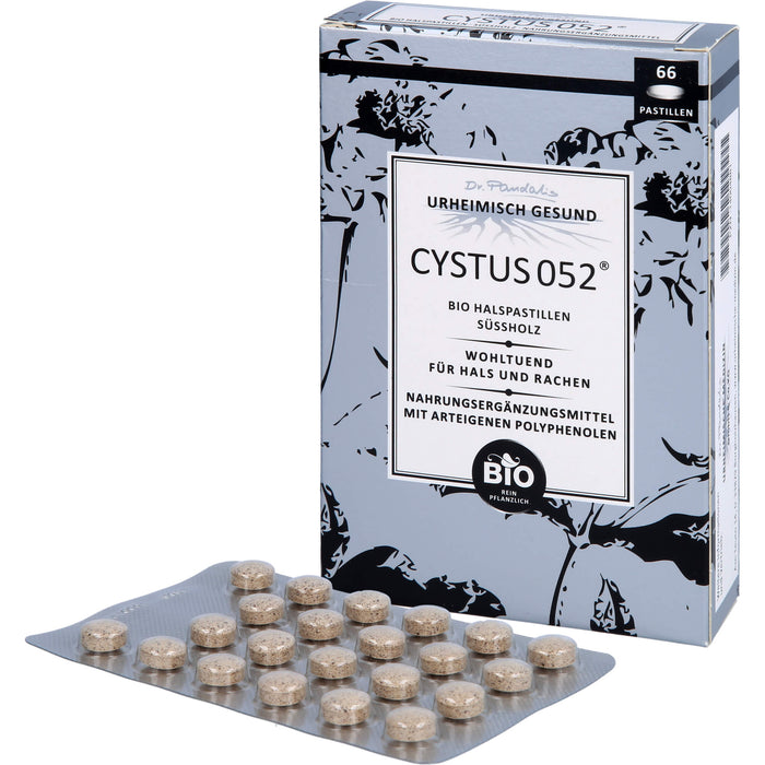 Cystus 052 Bio Halspastillen Süßholz, 32 g Pastillen