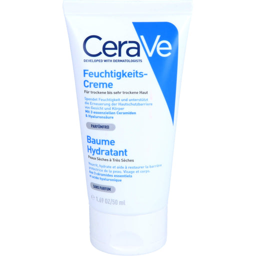 CeraVe Feuchtigkeitscreme für trockene bis sehr trockene Haut, 50 ml Creme