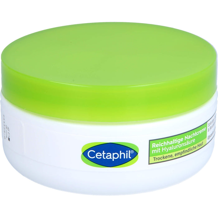 Cetaphil reichhaltige Nachtcreme mit Hyaluronsäure, 48 g Creme