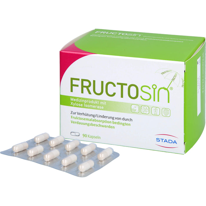 FRUCTOSiN Kapseln zur Linderung von durch Fruktosemalabsorption bedingten Verdauungsbeschwerden, 90 pcs. Capsules