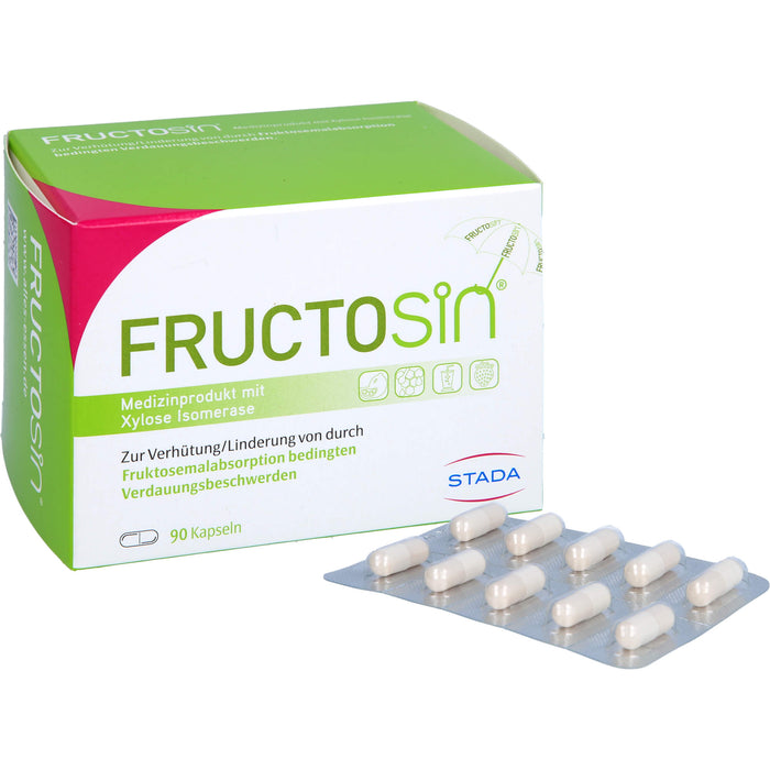 FRUCTOSiN Kapseln zur Linderung von durch Fruktosemalabsorption bedingten Verdauungsbeschwerden, 90 pcs. Capsules