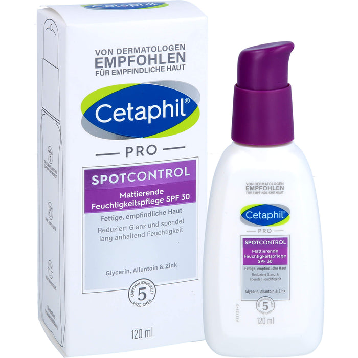 Cetaphil pro SpotControl mattierende Feuchtigkeitspflege SPF 30 für fettige Haut, 120 ml Cream