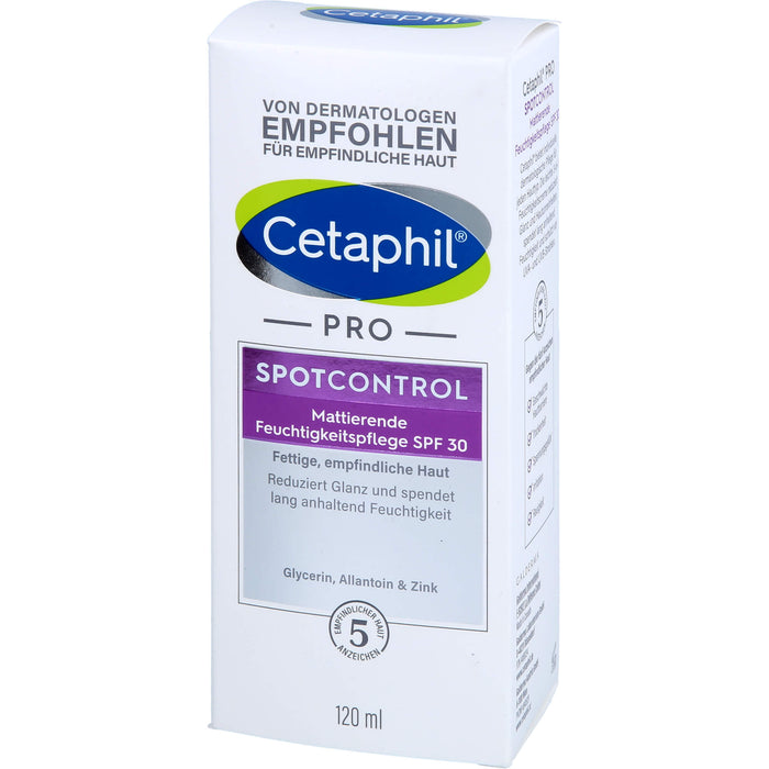 Cetaphil pro SpotControl mattierende Feuchtigkeitspflege SPF 30 für fettige Haut, 120 ml Cream