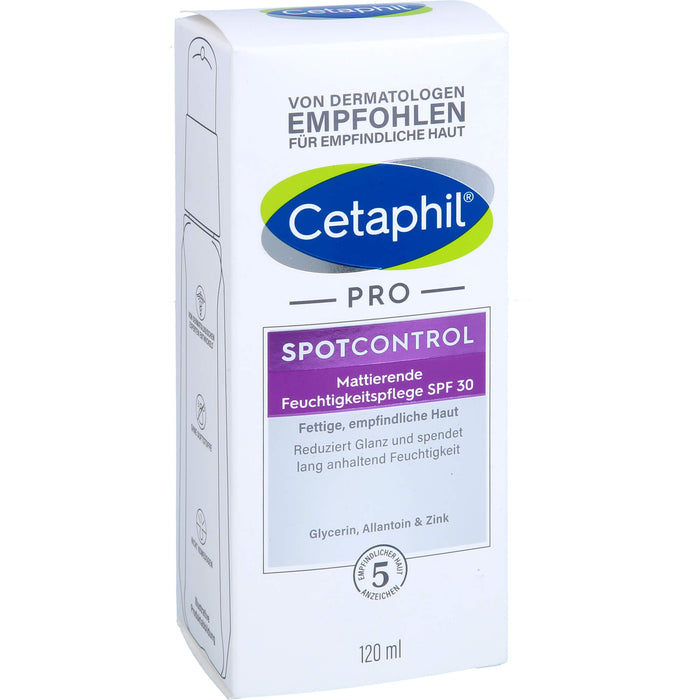 Cetaphil pro SpotControl mattierende Feuchtigkeitspflege SPF 30 für fettige Haut, 120 ml Cream