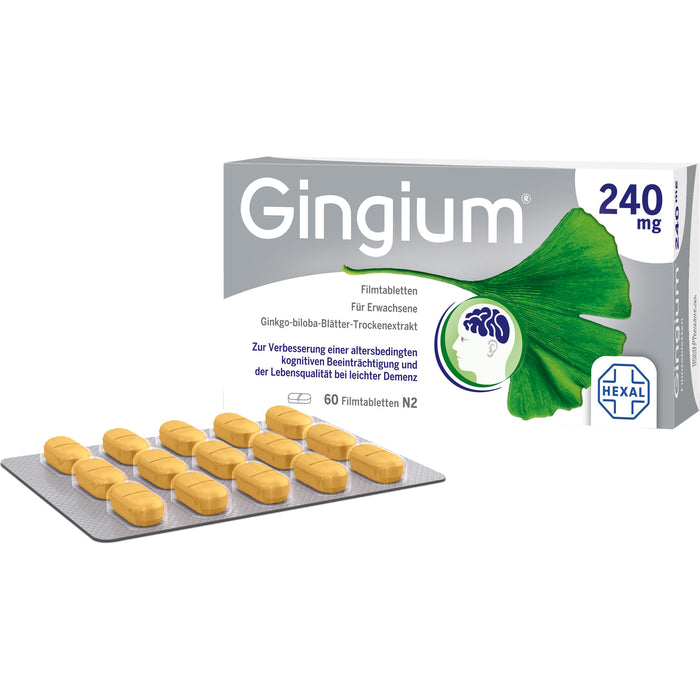 Gingium 240 mg Filmtabletten, 60 pcs. Tablets
