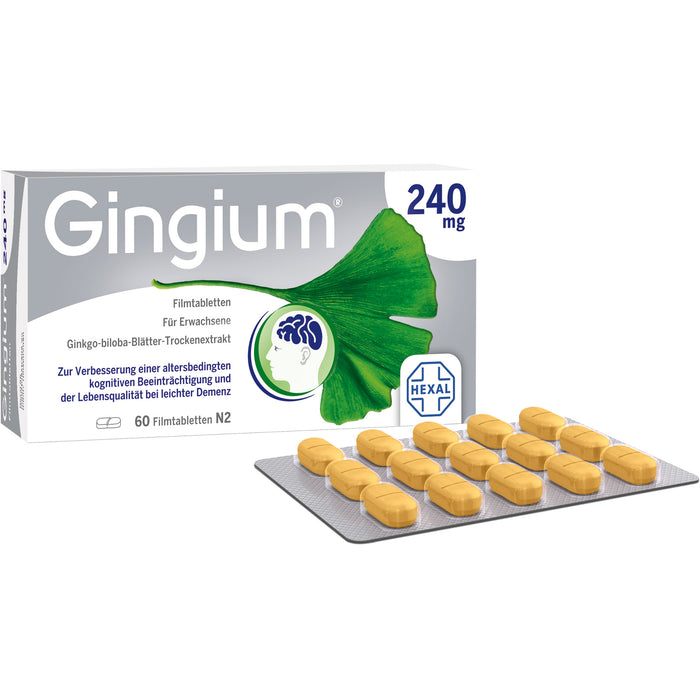 Gingium 240 mg Filmtabletten, 60 pcs. Tablets