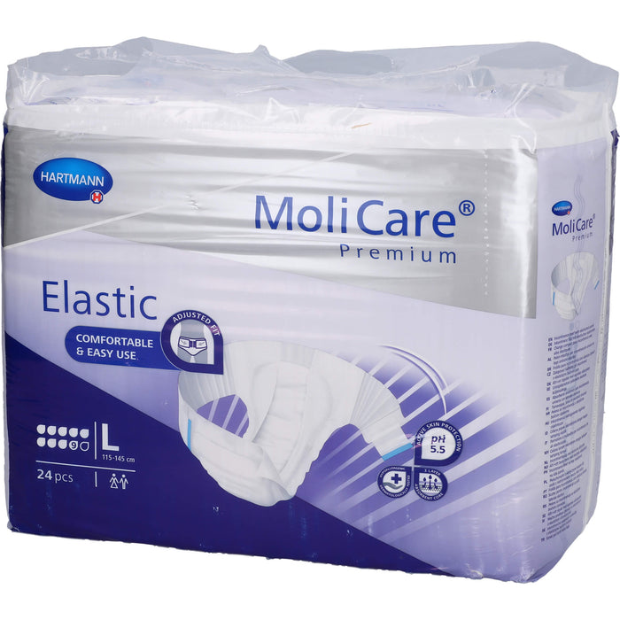 MoliCare Premium Elastic 9 Tropfen Gr. L Inkontinenzeinlagen, 24 pcs. Nappy trousers