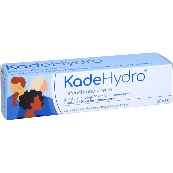 KadeHydro Befeuchtungscreme zur Befeuchtung, Pflege und Regeneration der Haut im äußeren Intimbereich, 50 ml Cream