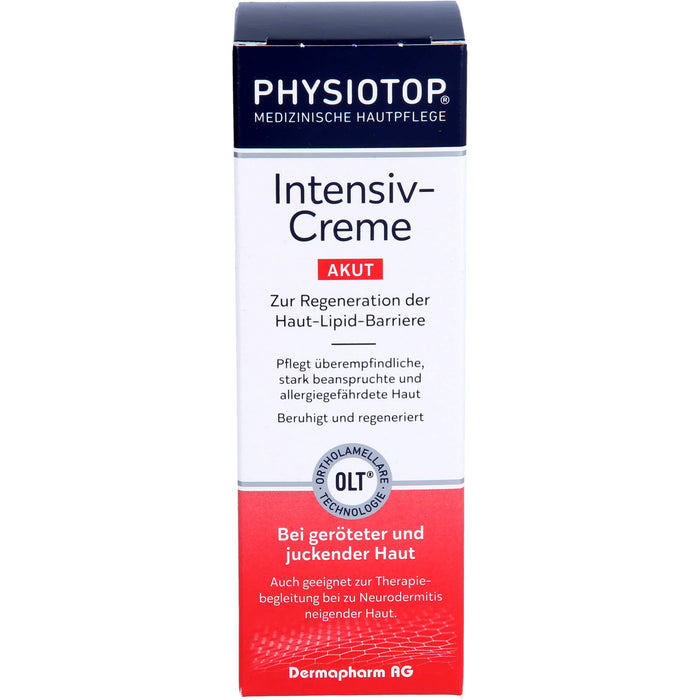 PHYSIOTOP Akut Intensiv-Creme zur Regeneration der Haut-Lipid-Barriere, 50 ml Creme
