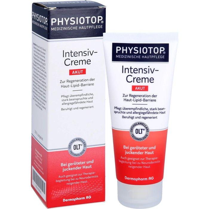 Physiotop Akut Intensiv-Creme zur Regeneration der Haut-Lipid-Barriere, 100 ml Creme