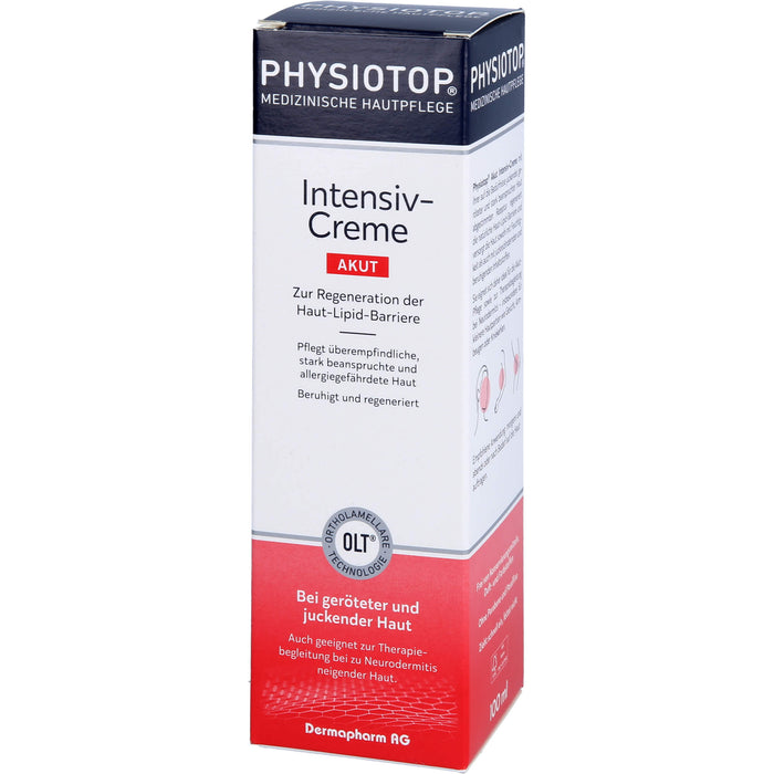 Physiotop Akut Intensiv-Creme zur Regeneration der Haut-Lipid-Barriere, 100 ml Creme