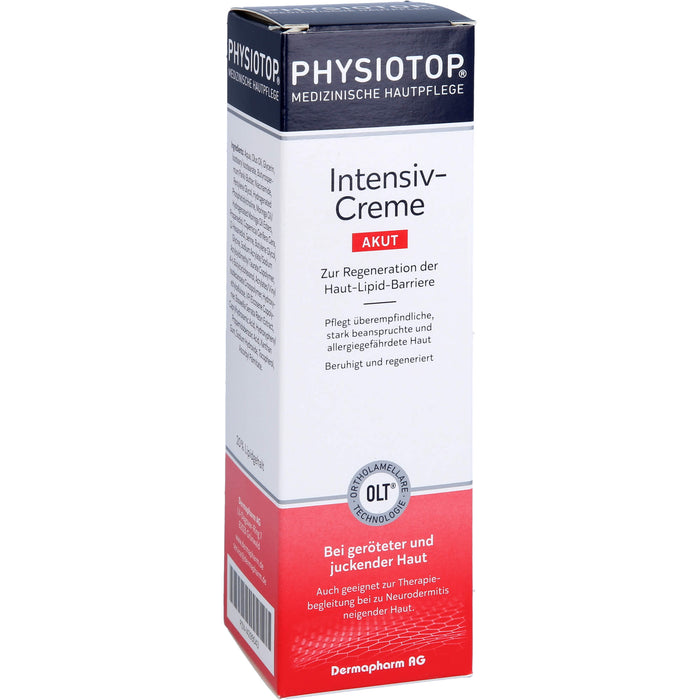 Physiotop Akut Intensiv-Creme zur Regeneration der Haut-Lipid-Barriere, 100 ml Creme