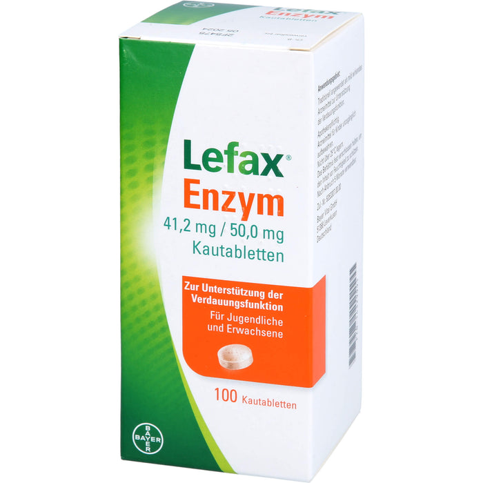 Lefax  Enzym, 41,2 mg / 50 mg Kautablette, 100 St. Tabletten