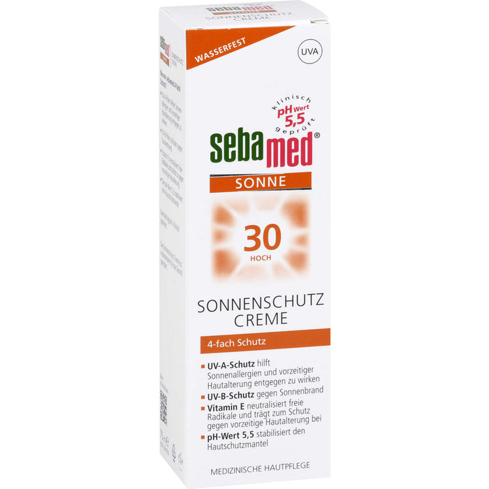Sebamed Sonnenschutz Creme LSF 30, 75 ml Creme