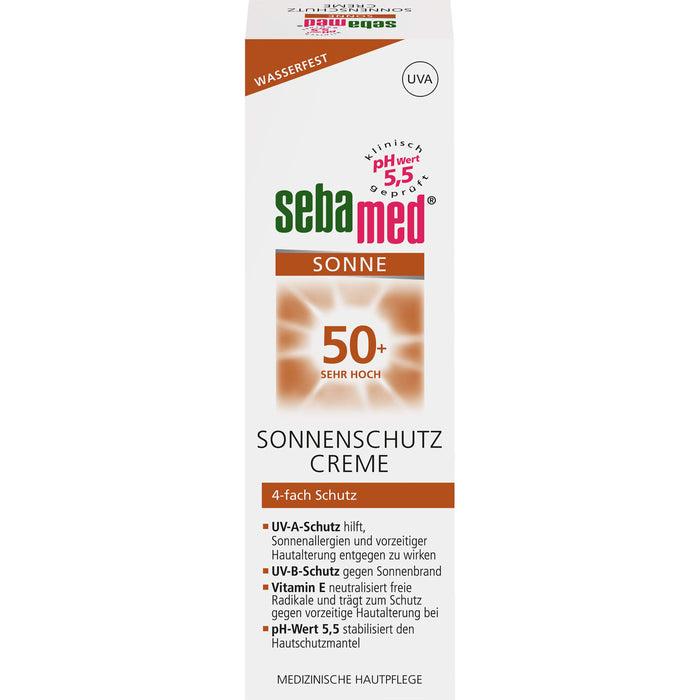 sebamed Sonnenschutz Creme LSF 50+, 75 ml Creme