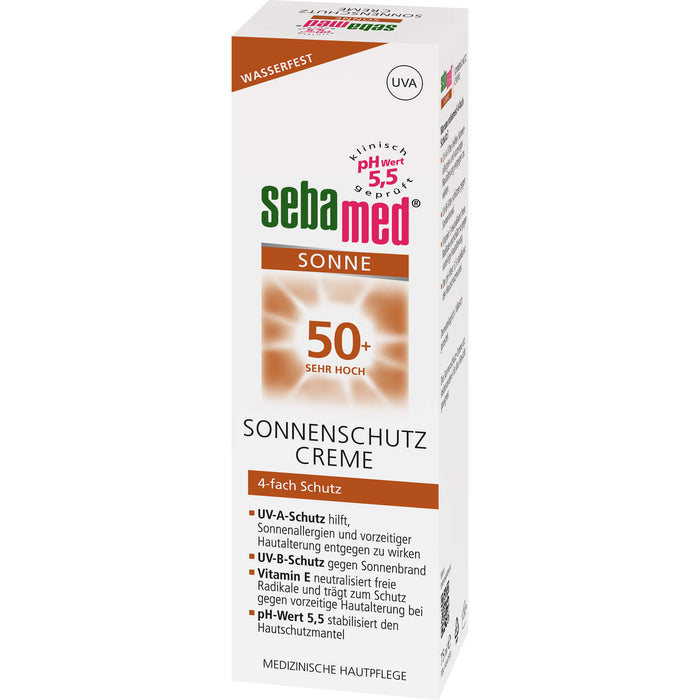 sebamed Sonnenschutz Creme LSF 50+, 75 ml Cream