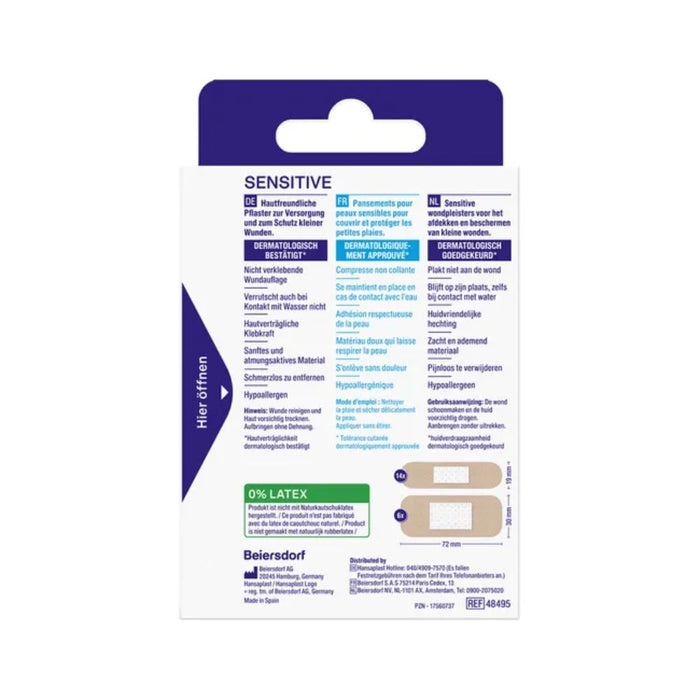 Hansaplast Sensitive Pflaster Hautton Light, 20 pc Pansement