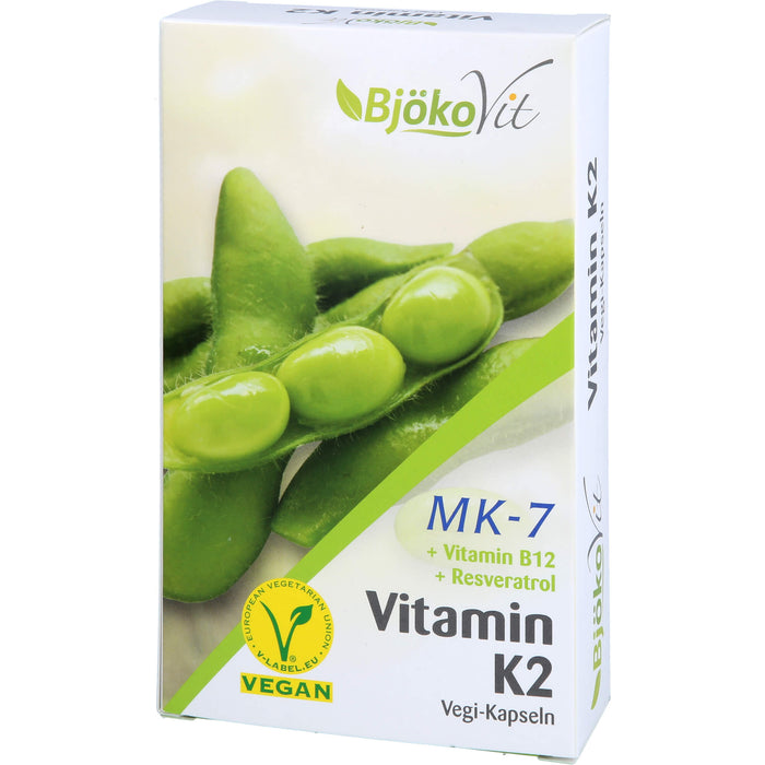 BjökoVit Vitamin K2 MK-7 all-trans vegan Kapseln, 60 pcs. Capsules