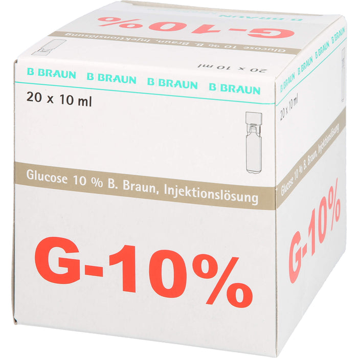 B. Braun Glucose 10 % Mini Plasco connect Injektionslösung, 20 pc Récipients à dose unique
