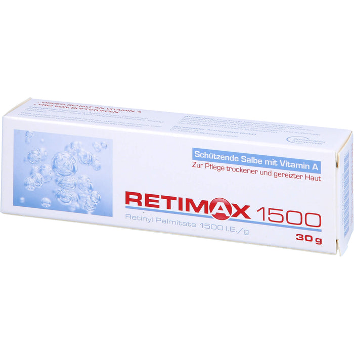 Retimax 1500 schützende Salbe mit Vitamin A bei trockener und gereizter Haut, 30 g Onguent