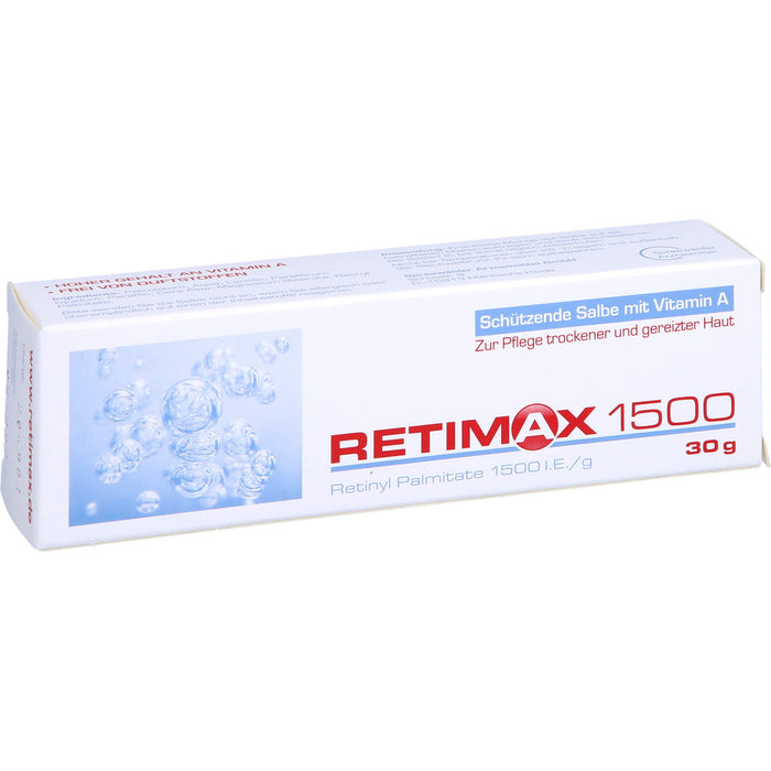 Retimax 1500 schützende Salbe mit Vitamin A bei trockener und gereizter Haut, 30 g Onguent