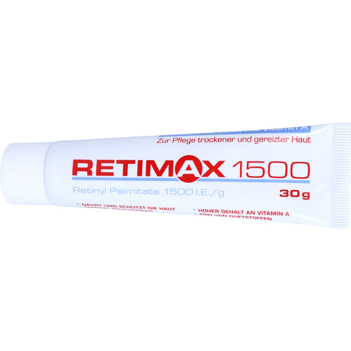 Retimax 1500 schützende Salbe mit Vitamin A bei trockener und gereizter Haut, 30 g Onguent