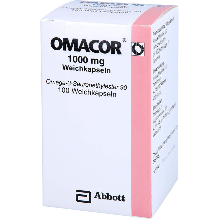 Omacor 1000 mg Weichkapseln, 100 pc Capsules