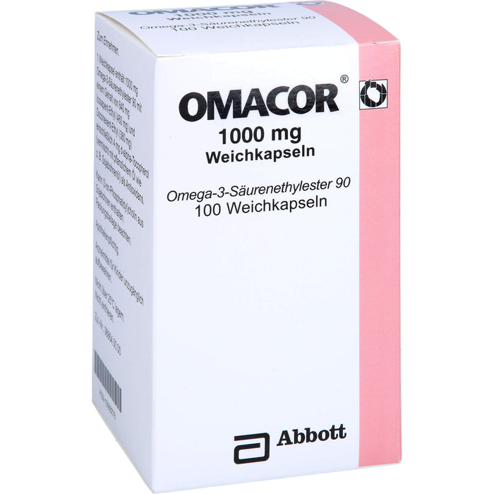 Omacor 1000 mg Weichkapseln, 100 pc Capsules