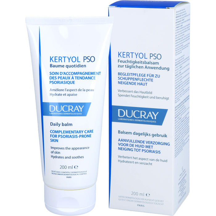 DUCRAY Kertyol P.S.O. Feuchtigkeitsbalsam verbessert das Hautbild und lindert Juckreiz, 200 ml Balsam