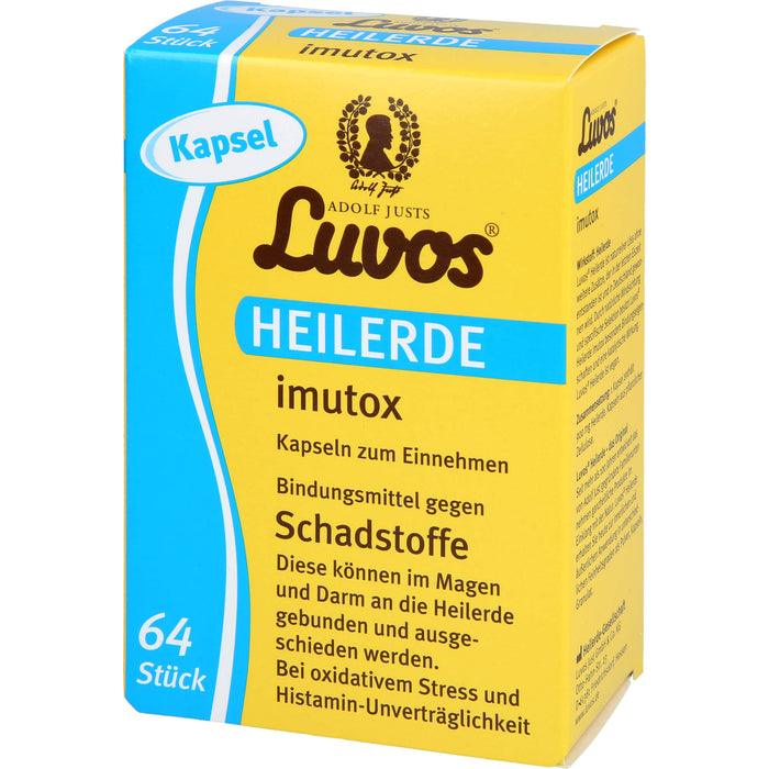 Luvos Heilerde Imutox Kapseln bindet Schadstoffe, 64 pc Capsules