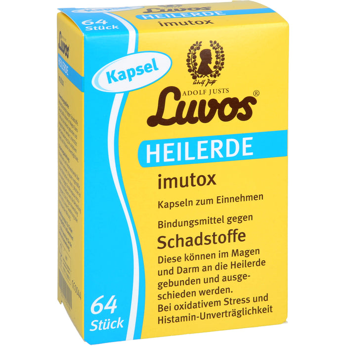 Luvos Heilerde Imutox Kapseln bindet Schadstoffe, 64 pc Capsules