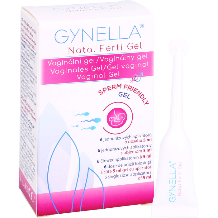 GYNELLA Natal Ferti vaginales Gel zur Unterstützung der Empfängnis, 6 St. Einzeldosisbehältnisse