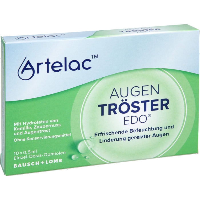Artelac Augentröster EDO Befeuchtung und Linderung gereizter Augen, 10 pcs. Single dose containers