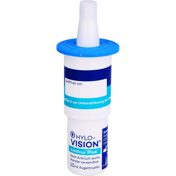 Hylo-Vision SafeDrop Plus Augentropfen bei Trockenheitsgefühl & zur Unterstützung der Zellregeneration, 20 ml Lösung