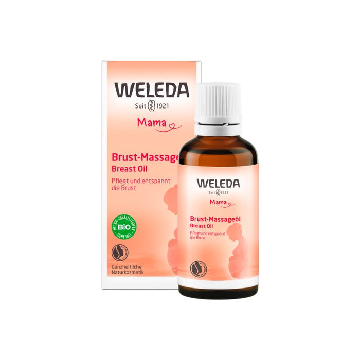 WELEDA Brust-Massageöl pflegt und entspannt die Brust, 50 ml Oil