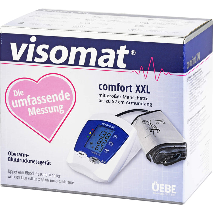 Visomat Comfort Blutdruckmessgerät XXL mit großer Manschette bis zu 52 cm Armumfang, 1 pcs. Blood pressure monitor