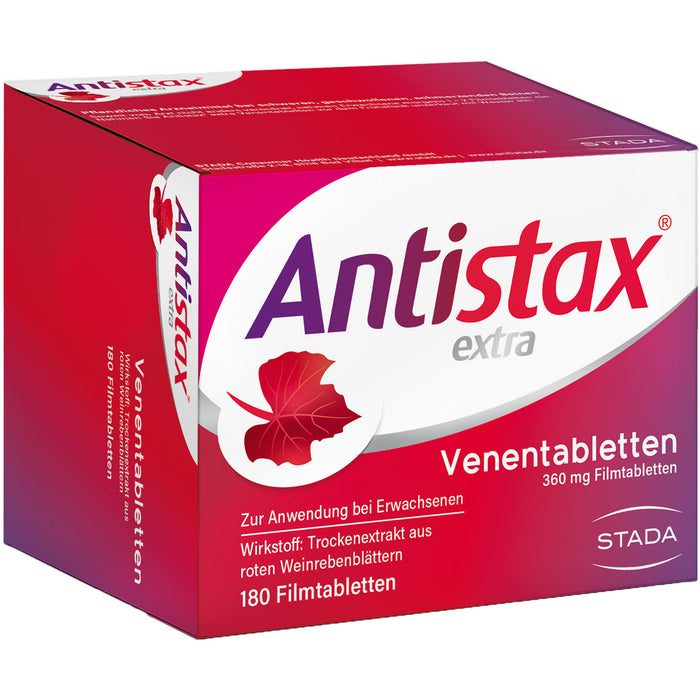 Antistax extra Venentabletten 360 mg bei Krampfadern, Besenreisern, schweren & geschwollenen Beinen, 180 pc Tablettes