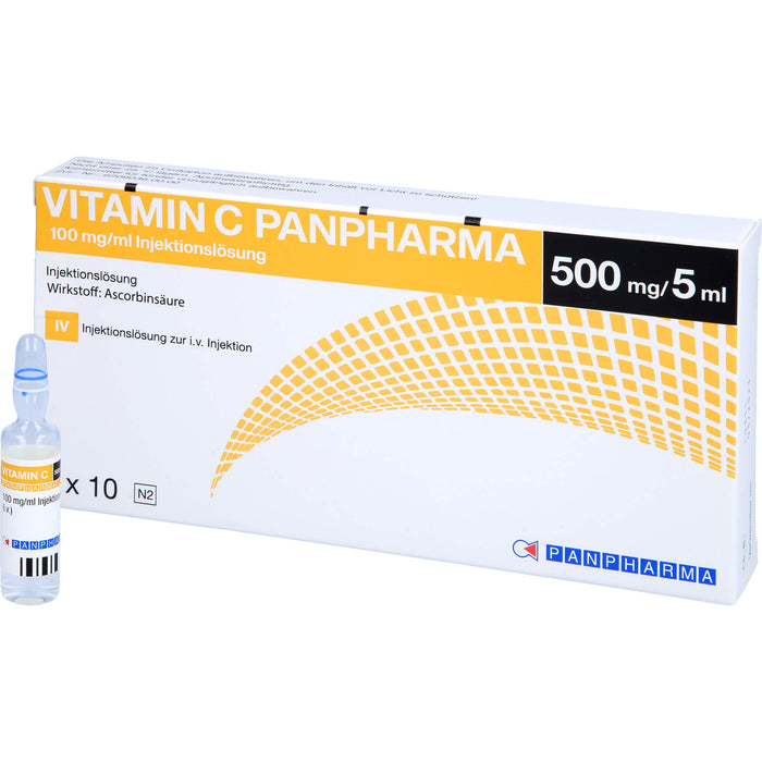 Vitamin C Panpharma 100 mg/ml Injektionslösung, 10 pc Ampoules