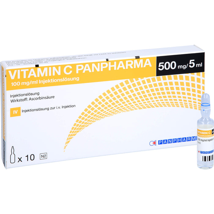 Vitamin C Panpharma 100 mg/ml Injektionslösung, 10 pc Ampoules